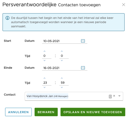 Planning toevoegen