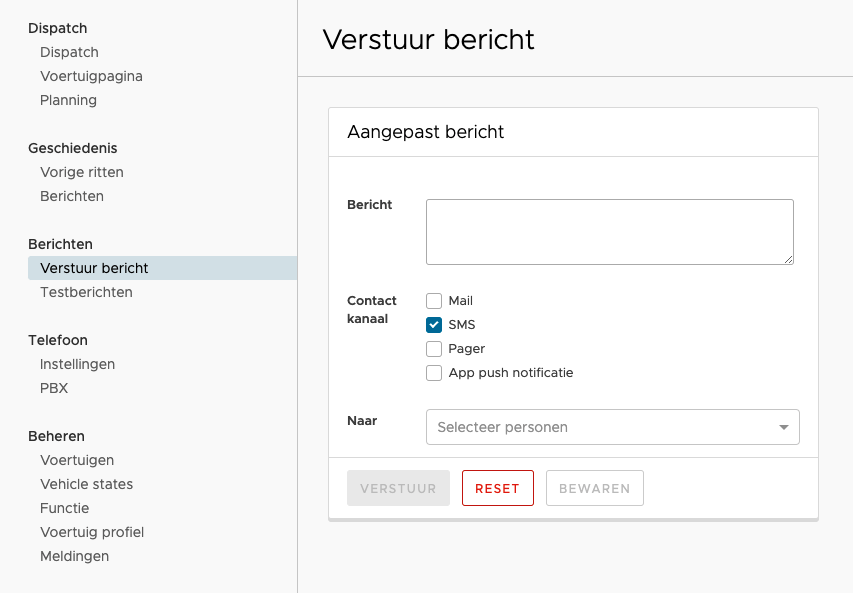 Verstuur Fireplug bericht