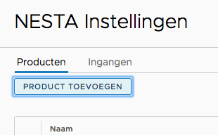 Product toevoegen